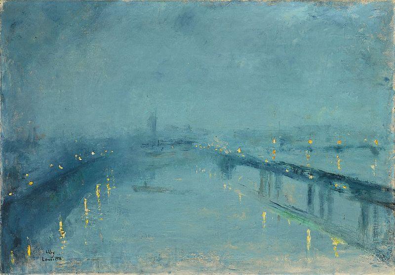 Lesser Ury London in the fog